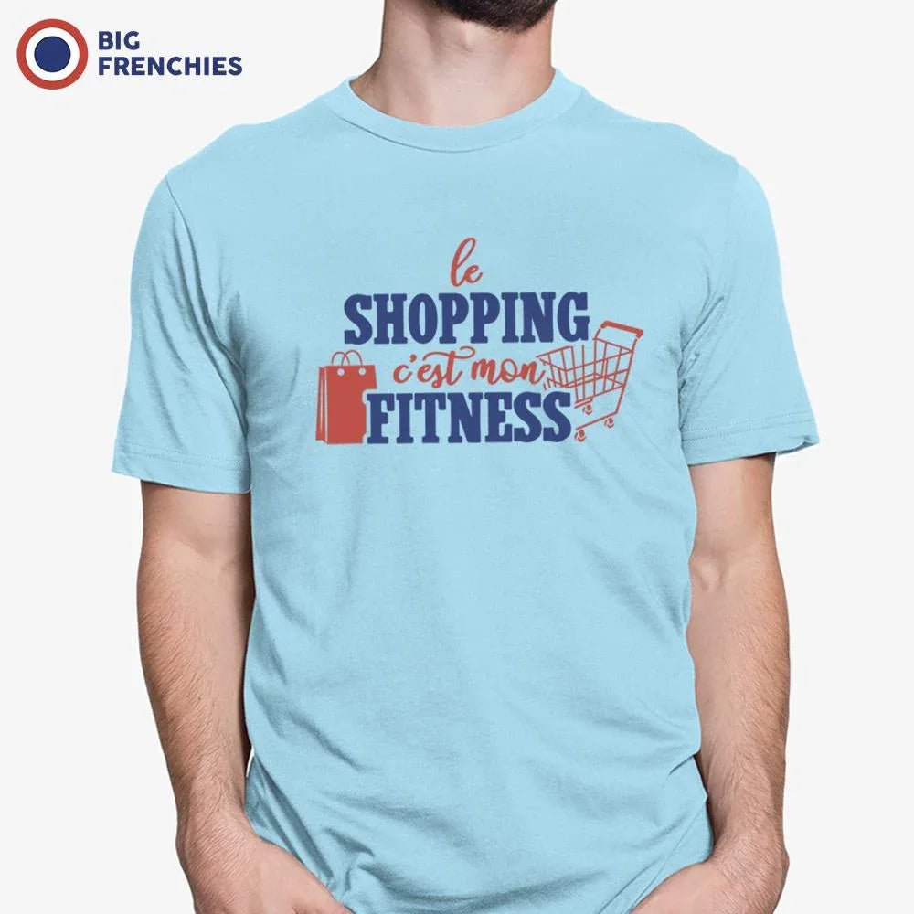 Le Shopping C'est Mon Fitness Men's Organic Cotton Tee - Create Marketplace
