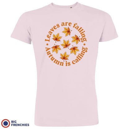 Leaves Are Falling Autumn Is Calling Men's Organic Cotton Tee - Create Marketplace