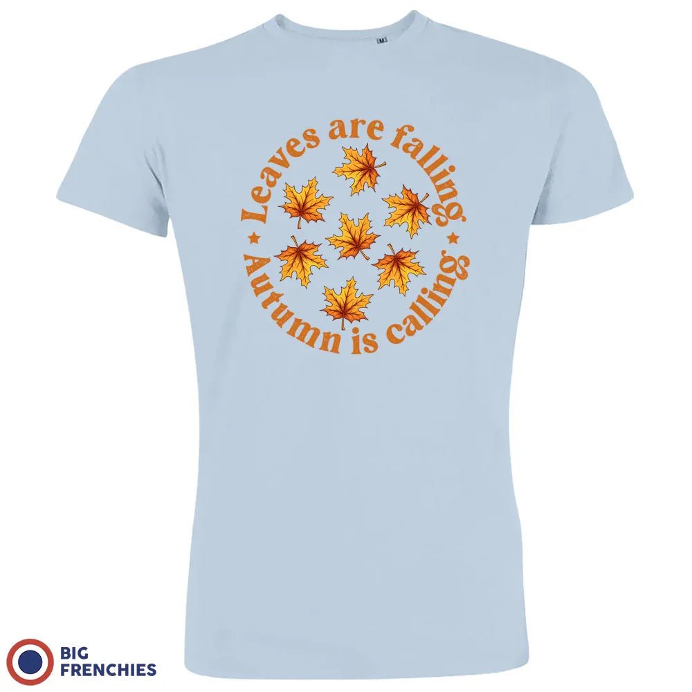 Leaves Are Falling Autumn Is Calling Men's Organic Cotton Tee - Create Marketplace