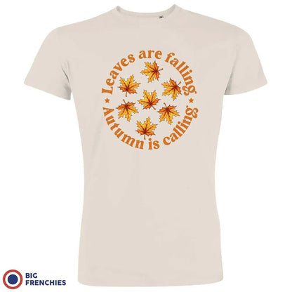 Leaves Are Falling Autumn Is Calling Men's Organic Cotton Tee - Create Marketplace