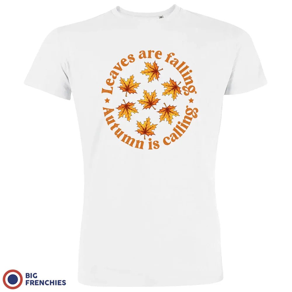 Leaves Are Falling Autumn Is Calling Men's Organic Cotton Tee - Create Marketplace