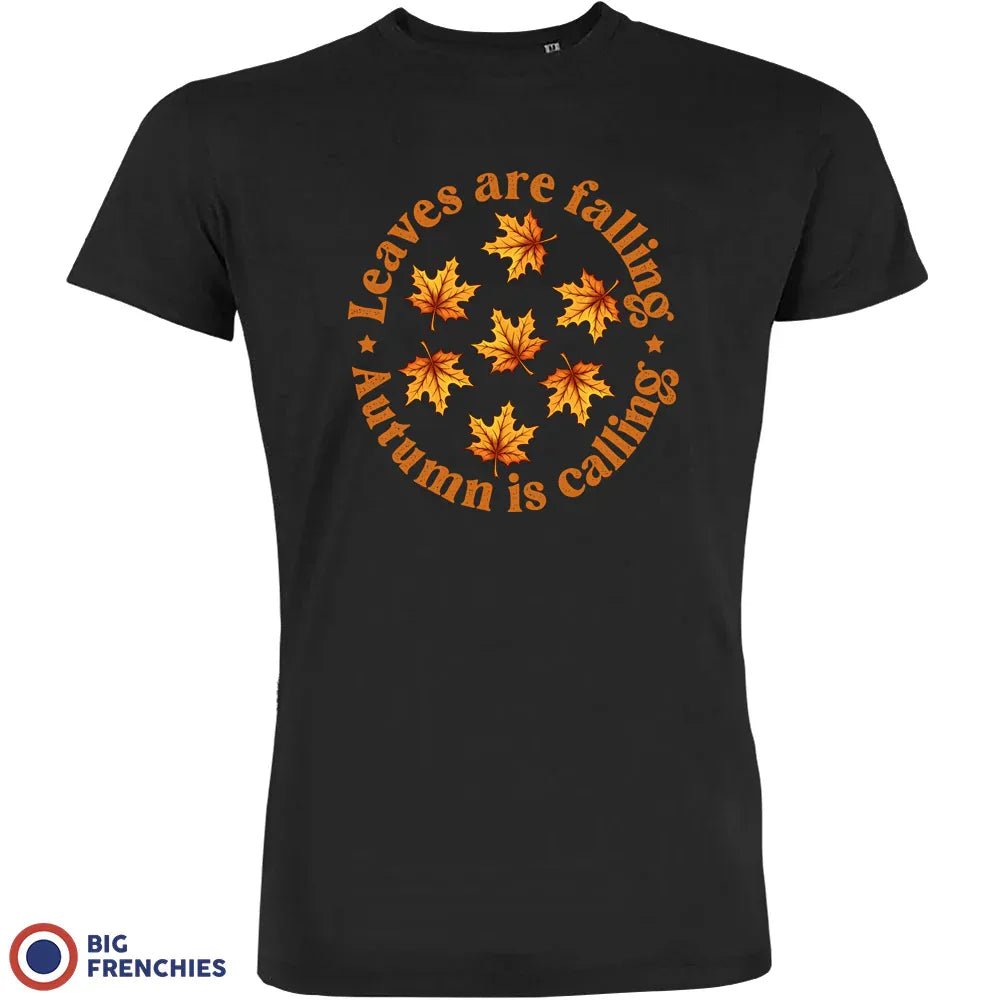 Leaves Are Falling Autumn Is Calling Men's Organic Cotton Tee - Create Marketplace