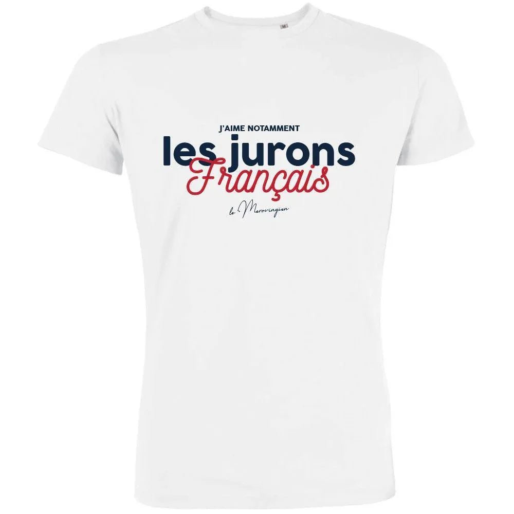 Les Jurons Français Men's Organic Tee (White) - Create Marketplace