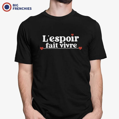L'espoir Fait Vivre Men's Organic Cotton Tee - Create Marketplace