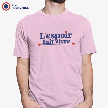 L'espoir Fait Vivre Men's Organic Cotton Tee - Create Marketplace