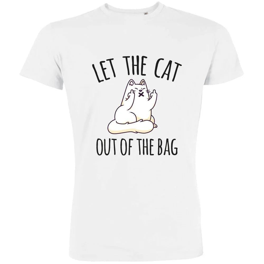 Let The Cat Out Of The Bag Men's Organic Tee - Create Marketplace