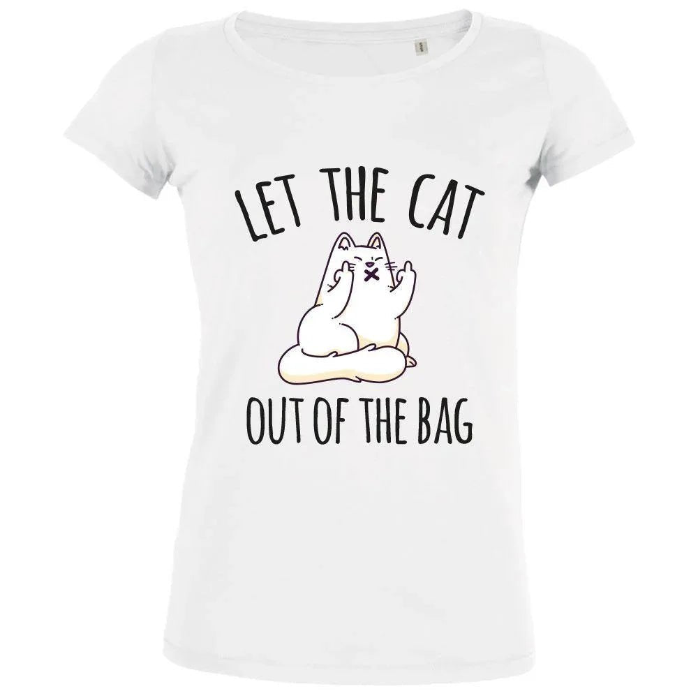 Let The Cat Out Of The Bag Women's Organic Tee - Create Marketplace