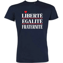 Liberté Égalité Fraternité Men's Organic Cotton Tee - Create Marketplace