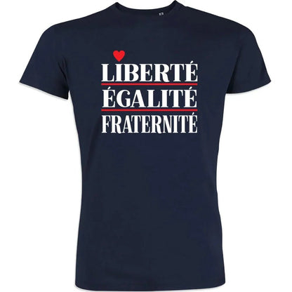 Liberté Égalité Fraternité Men's Organic Cotton Tee - Create Marketplace
