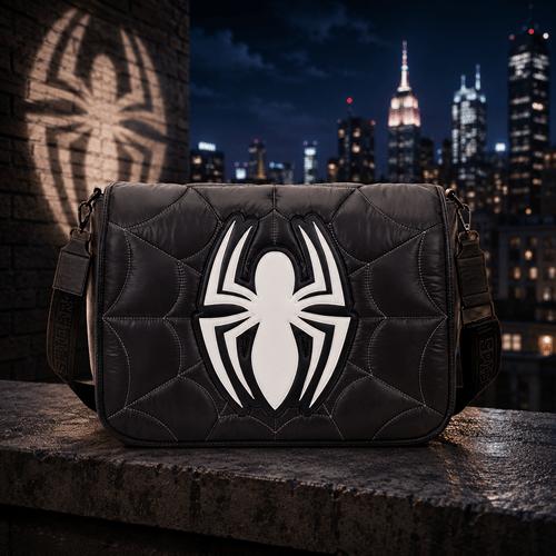 Loungefly Spider-Man Black Out Crossbody Messenger Bag - Create Marketplace