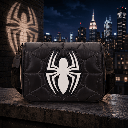 Loungefly Spider-Man Black Out Crossbody Messenger Bag - Create Marketplace