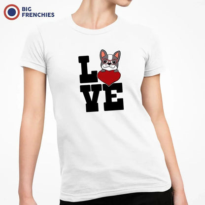 Love French Bulldog Women's Organic Cotton Tee - Create Marketplace