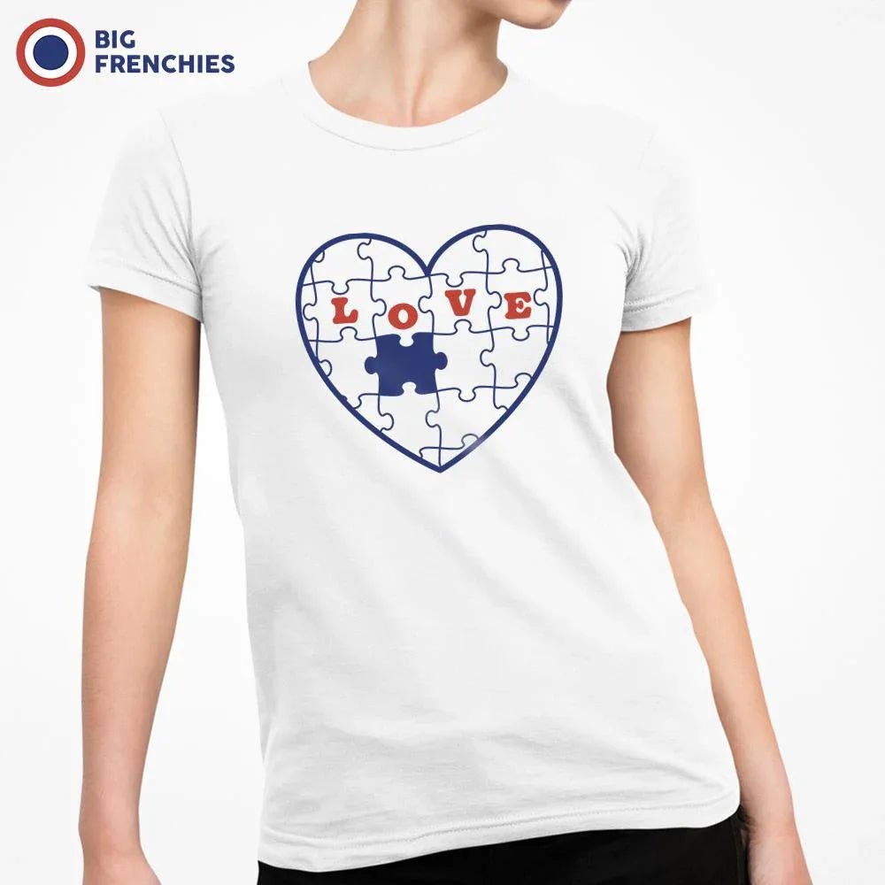 Love Puzzle Women's Organic Cotton Tee - Create Marketplace