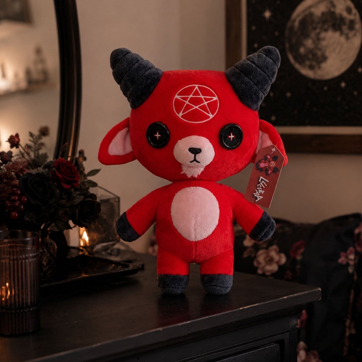 Lucibaa Demon Goat Plushie – 10-Inch Collectible - Create Marketplace