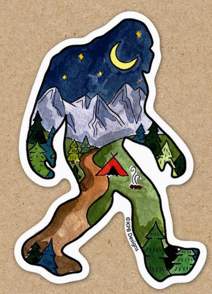 Night Sasquatch sticker