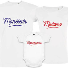 Madame Monsieur Petit Mademoiselle Matching Family Organic Tees (Set of 3) - Create Marketplace
