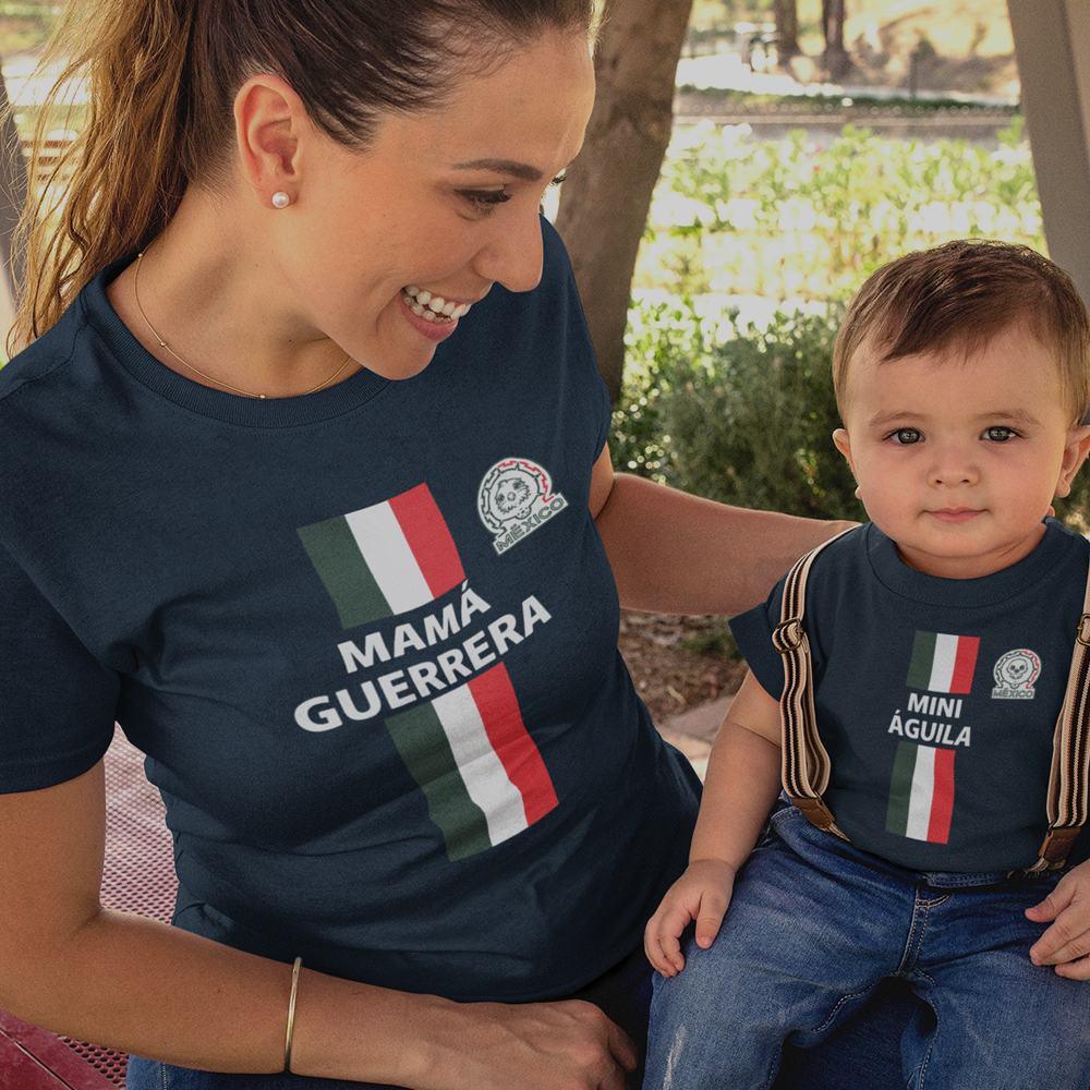 Mamá Guerrera, Mini Águila Mom and Child Organic Cotton T-Shirts family Set (Set of 2) - Create Marketplace