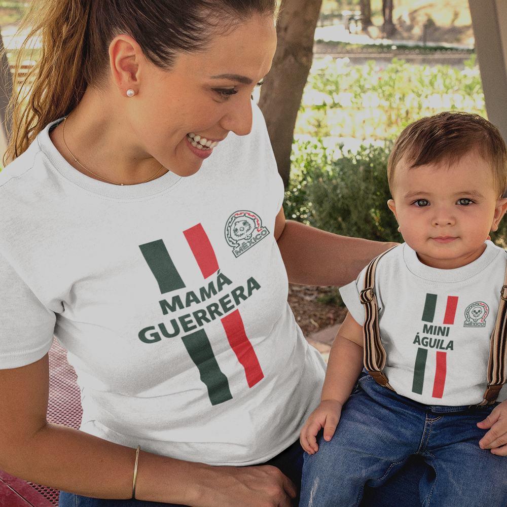 Mamá Guerrera, Mini Águila Mom and Child Organic Cotton T-Shirts family Set (Set of 2) - Create Marketplace