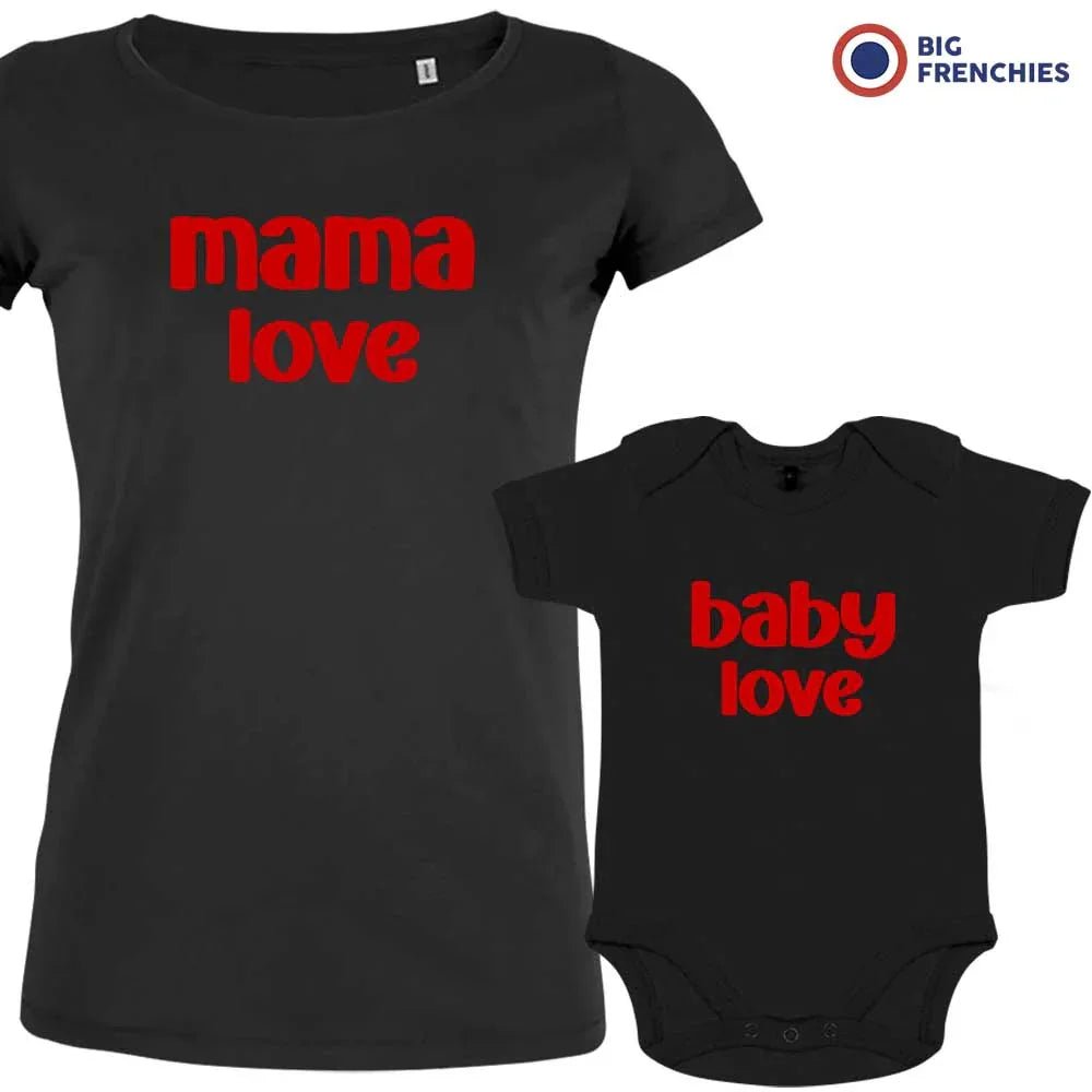 Mama Love Baby Love Mom and Child Organic Cotton family Set (Set of 2) - Create Marketplace