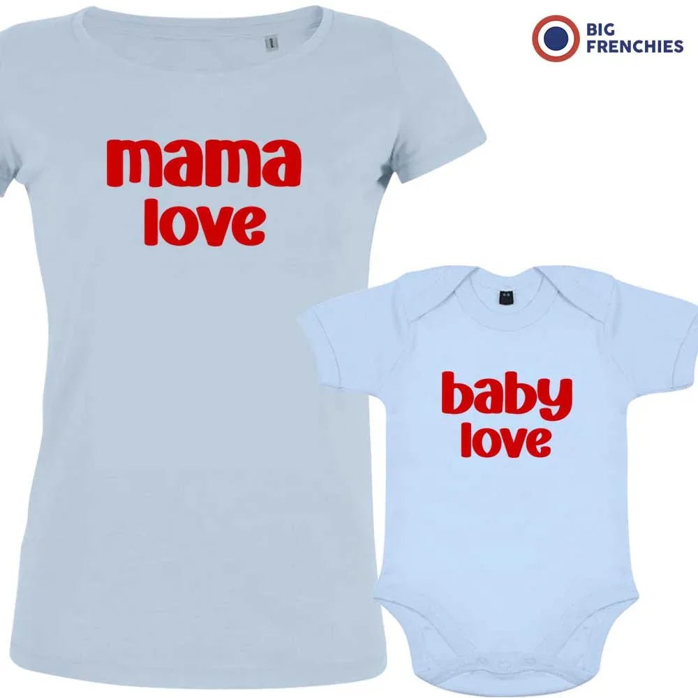Mama Love Baby Love Mom and Child Organic Cotton family Set (Set of 2) - Create Marketplace