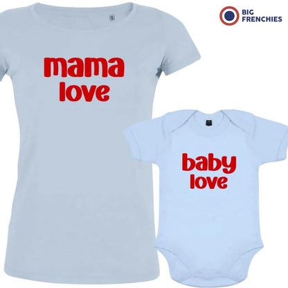 Mama Love Baby Love Mom and Child Organic Cotton family Set (Set of 2) - Create Marketplace