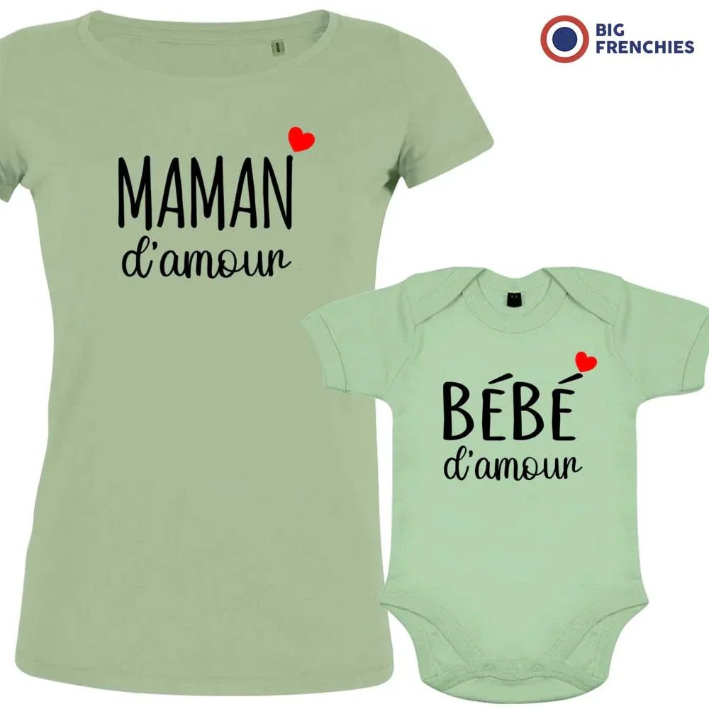 Maman bébé D'amour Mom and Child Organic Cotton family Set (Set of 2) - Create Marketplace