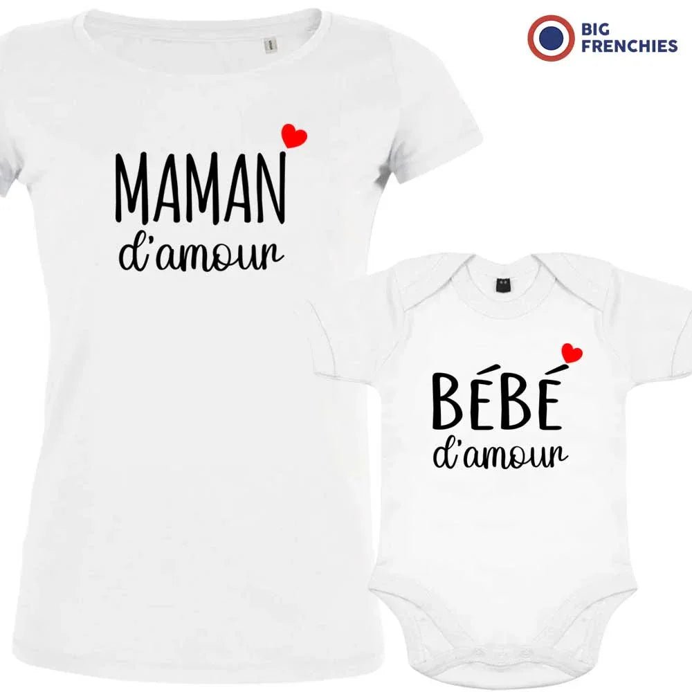 Maman bébé D'amour Mom and Child Organic Cotton family Set (Set of 2) - Create Marketplace