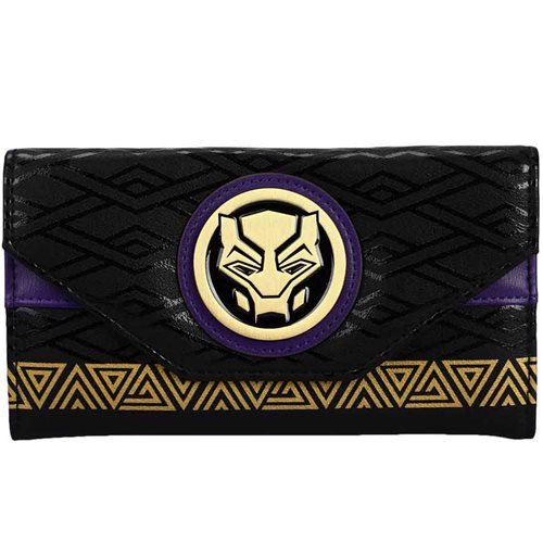 Marvel Black Panther Wakanda Forever Tribal Bi-Fold Wallet - Create Marketplace