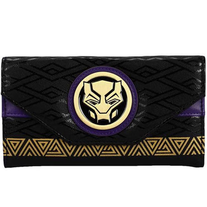 Marvel Black Panther Wakanda Forever Tribal Bi-Fold Wallet - Create Marketplace