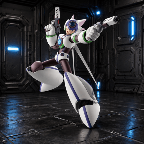 Mega Man X8 Axl White Version 1:12 Scale Model Kit - Create Marketplace