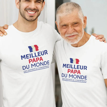 Meilleur Papa Du Monde Men's Organic Cotton Tee - Create Marketplace