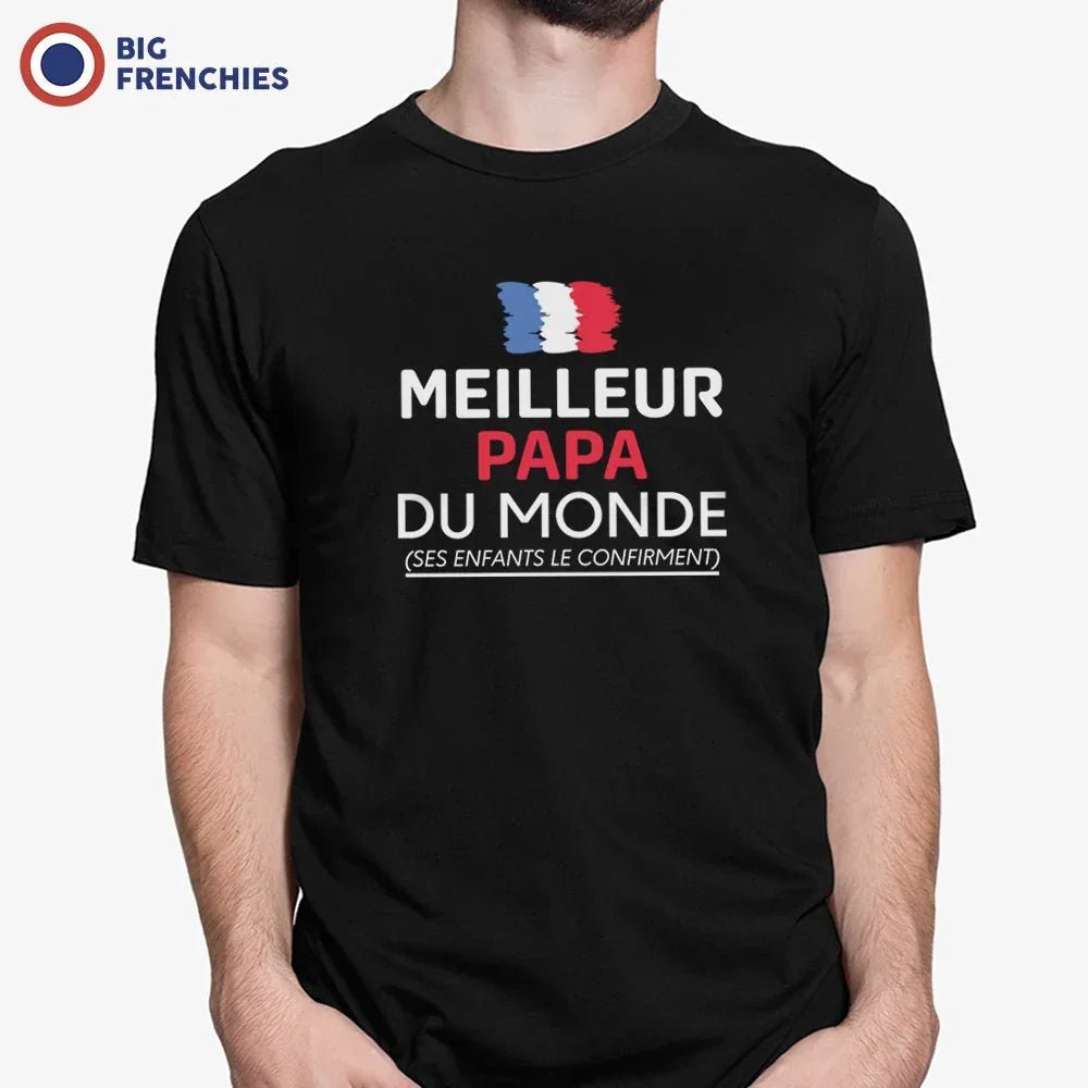 Meilleur Papa Du Monde Men's Organic Cotton Tee - Create Marketplace