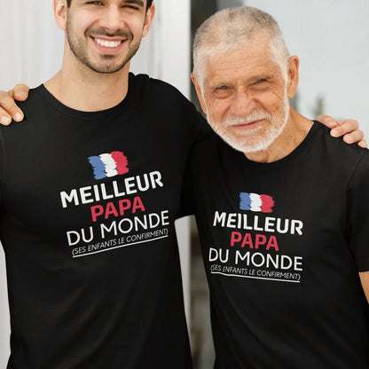 Meilleur Papa Du Monde Men's Organic Cotton Tee - Create Marketplace