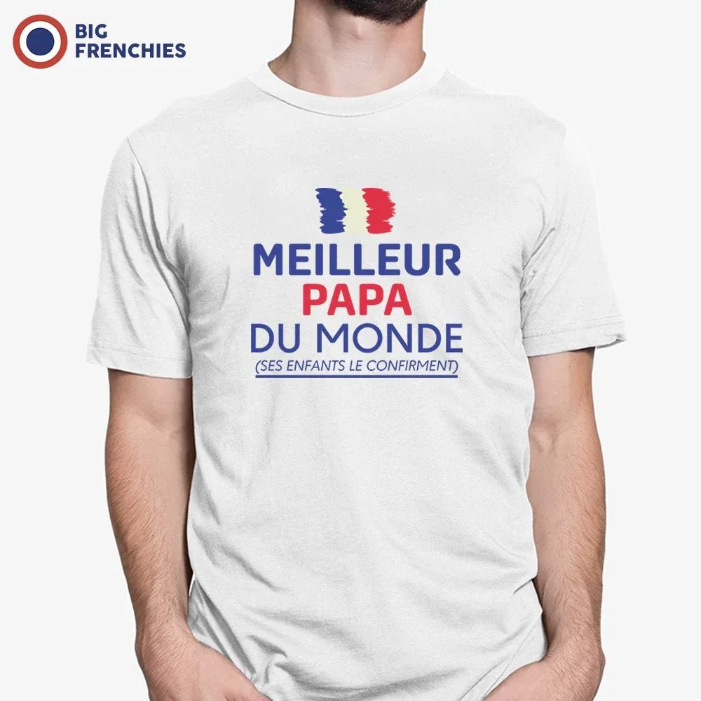 Meilleur Papa Du Monde Men's Organic Cotton Tee - Create Marketplace