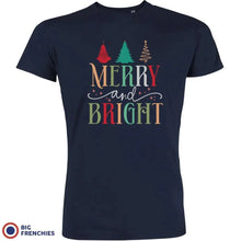 Merry And Bright Christmas Men's Organic Cotton Tee - Create Marketplace