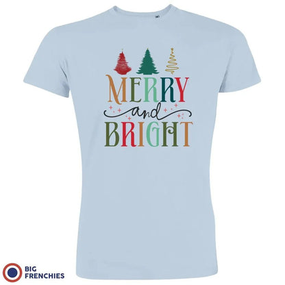 Merry And Bright Christmas Men's Organic Cotton Tee - Create Marketplace