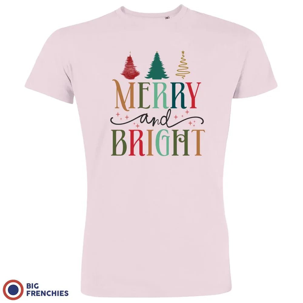 Merry And Bright Christmas Men's Organic Cotton Tee - Create Marketplace