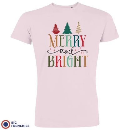 Merry And Bright Christmas Men's Organic Cotton Tee - Create Marketplace