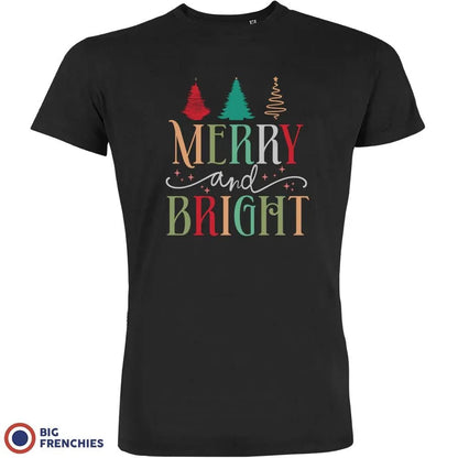 Merry And Bright Christmas Men's Organic Cotton Tee - Create Marketplace