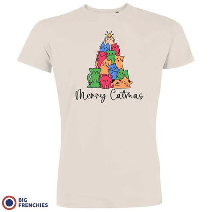 Merry Catmas Christmas Men's Organic Cotton Tee - Create Marketplace