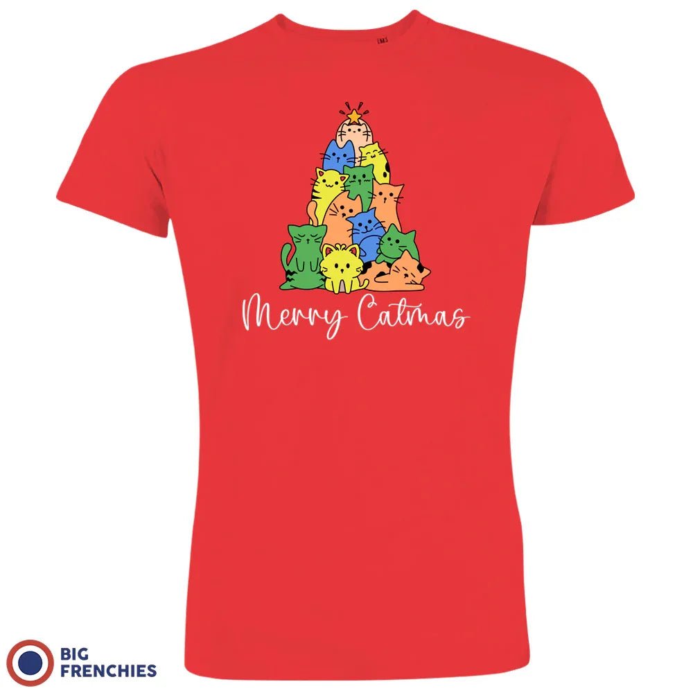 Merry Catmas Christmas Men's Organic Cotton Tee - Create Marketplace