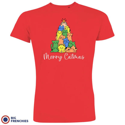 Merry Catmas Christmas Men's Organic Cotton Tee - Create Marketplace