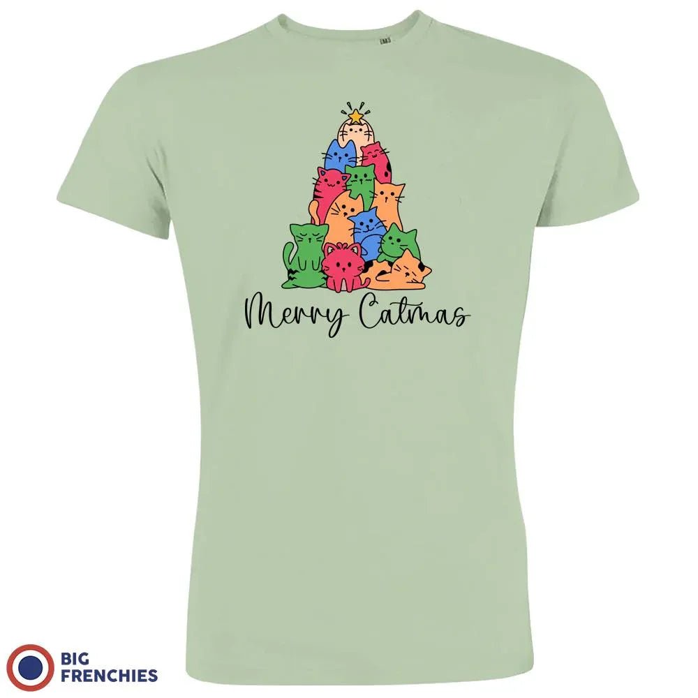 Merry Catmas Christmas Men's Organic Cotton Tee - Create Marketplace