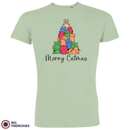 Merry Catmas Christmas Men's Organic Cotton Tee - Create Marketplace