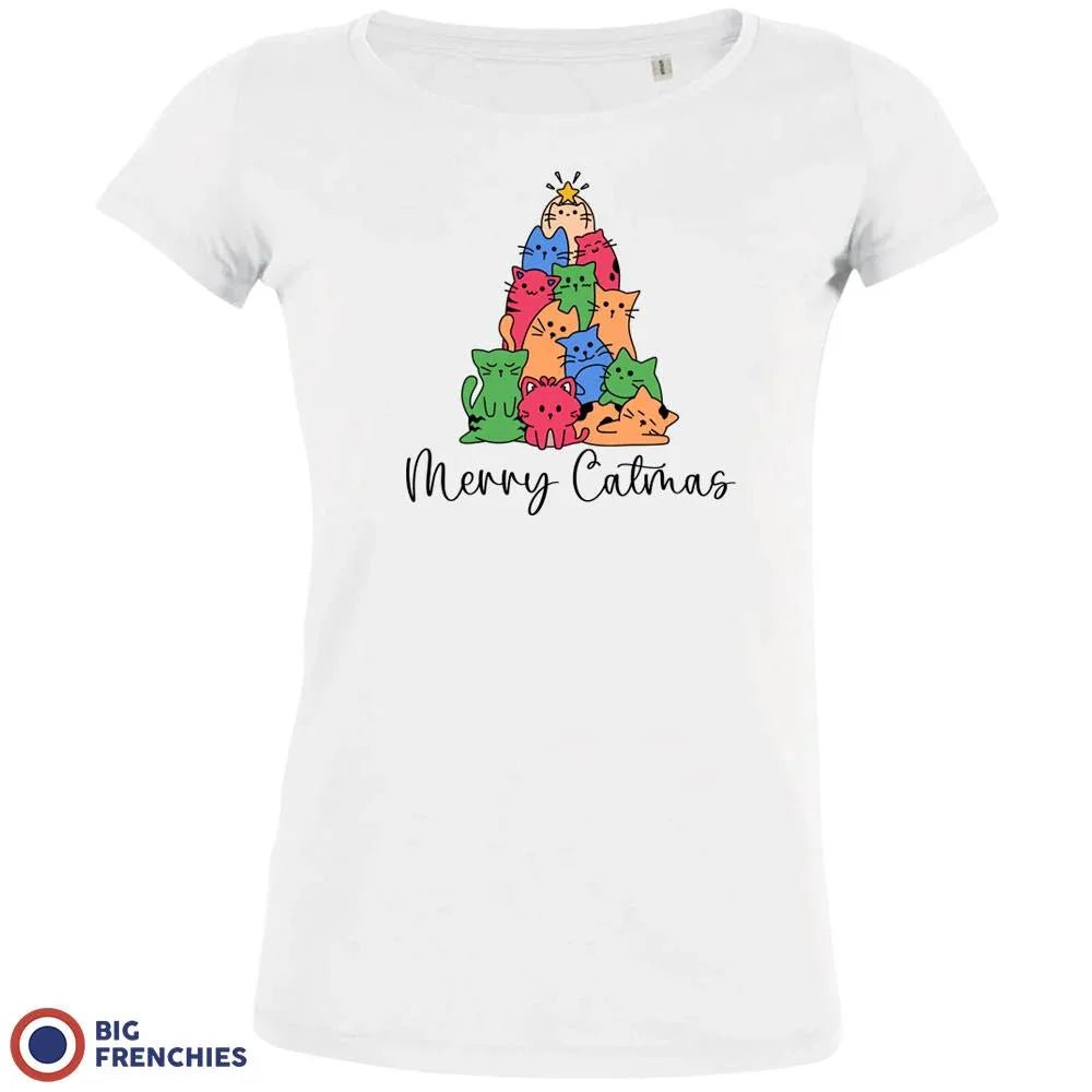 Merry Catmas Christmas Women's Organic Cotton Tee - Create Marketplace