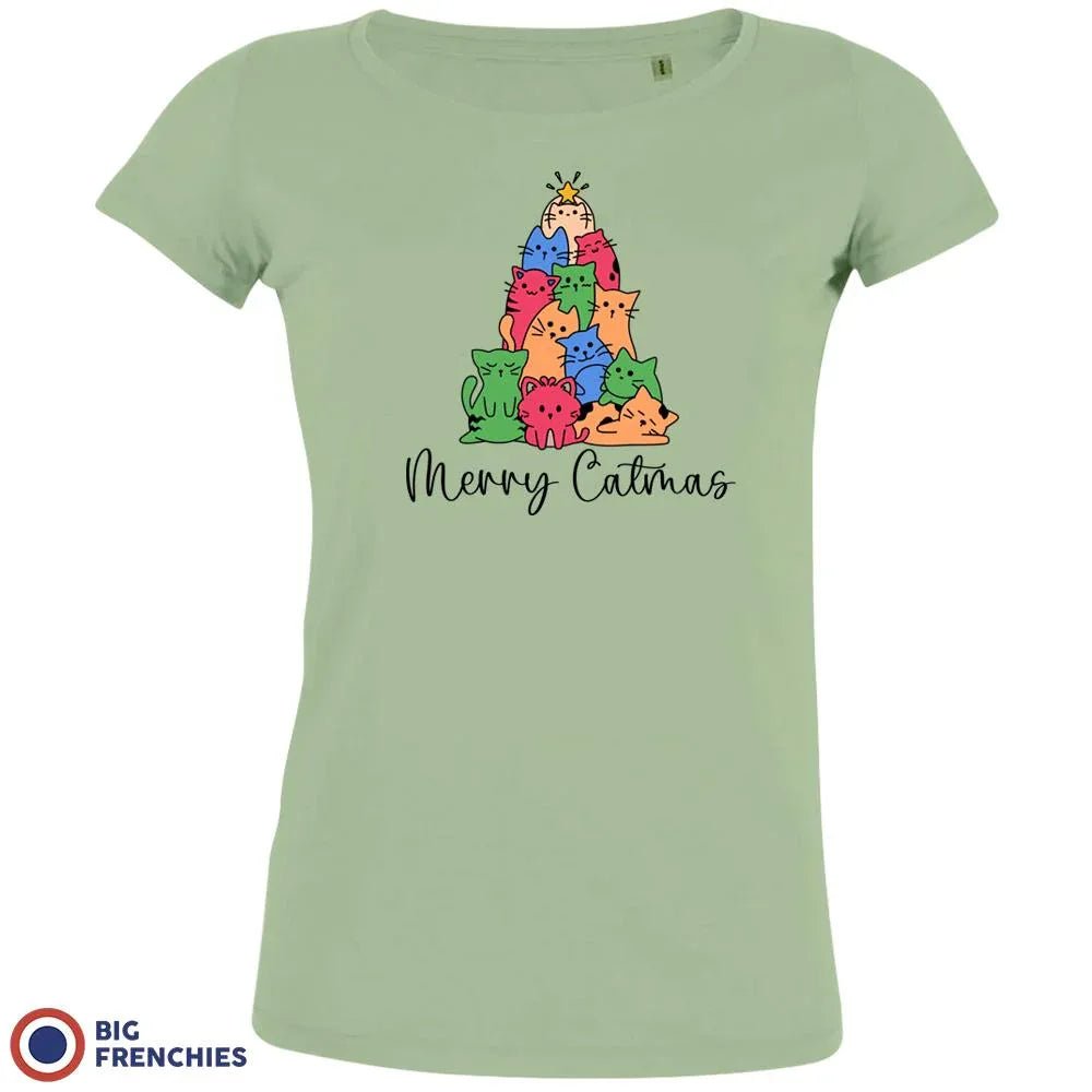 Merry Catmas Christmas Women's Organic Cotton Tee - Create Marketplace