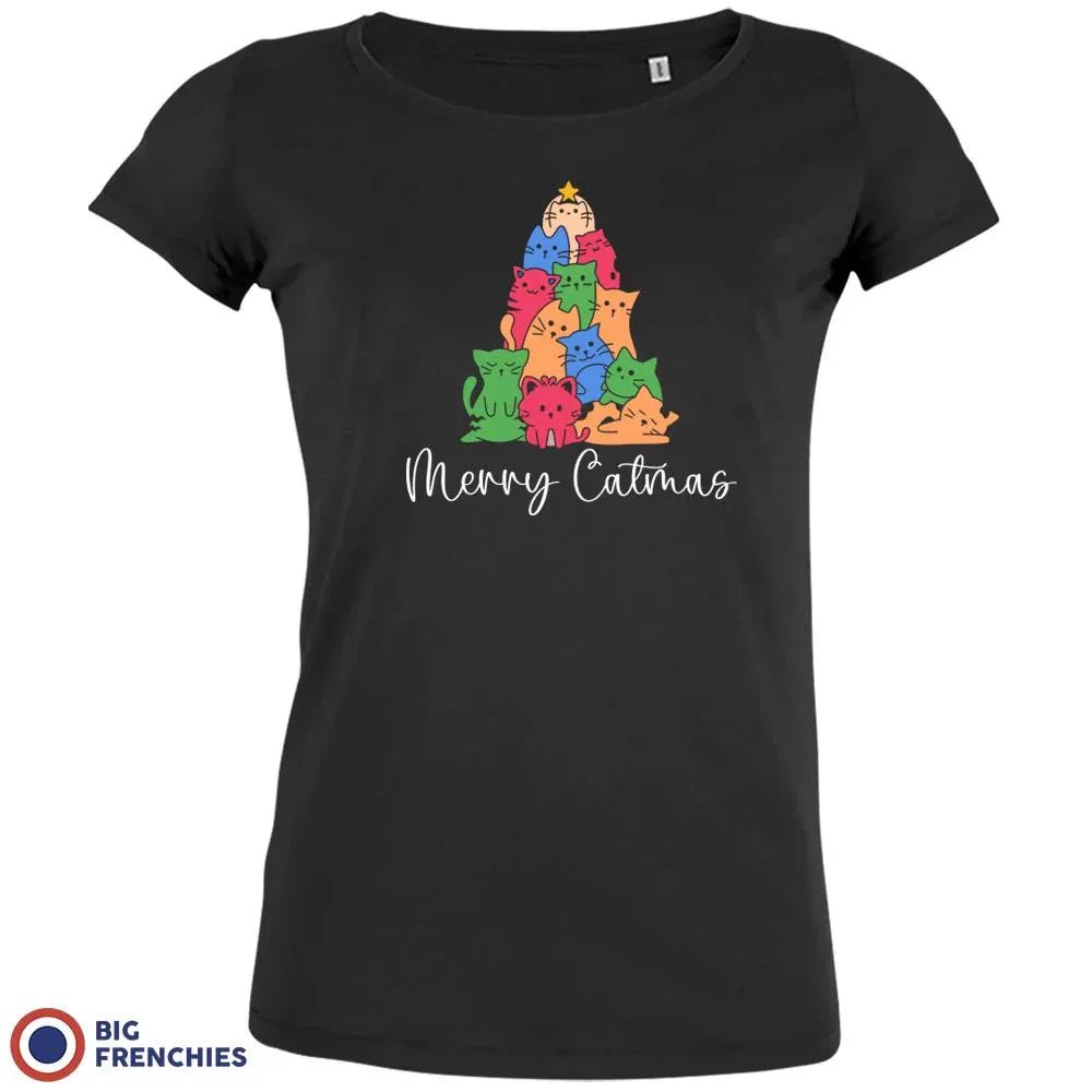 Merry Catmas Christmas Women's Organic Cotton Tee - Create Marketplace