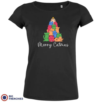 Merry Catmas Christmas Women's Organic Cotton Tee - Create Marketplace