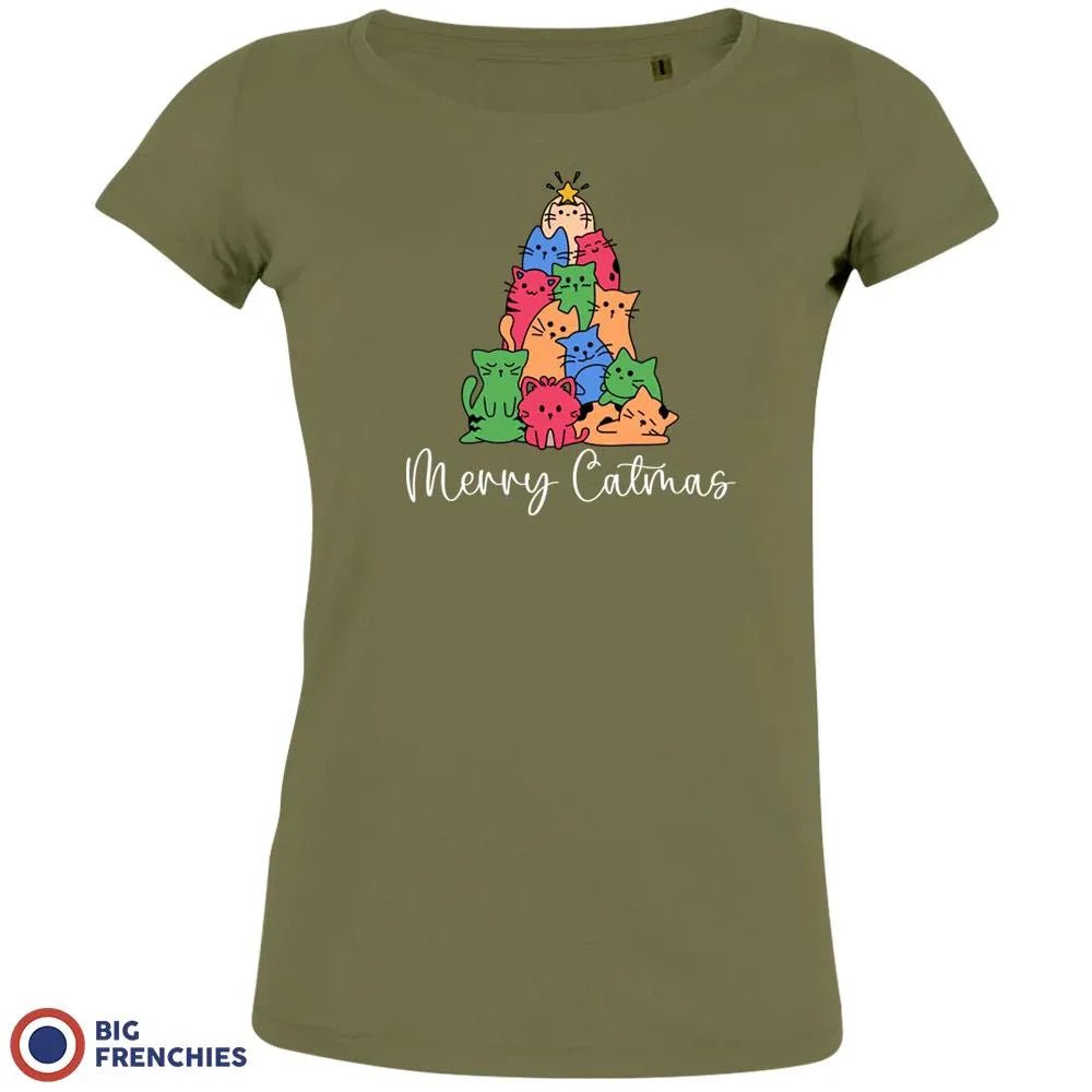 Merry Catmas Christmas Women's Organic Cotton Tee - Create Marketplace