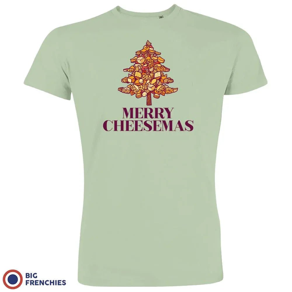Merry Cheesemas Christmas Men's Organic Cotton Tee - Create Marketplace
